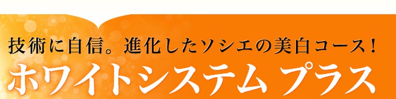 技術が違うフェイシャルエステ【ホワイトシステムプラス】情報サイト